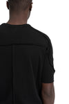 Thom Krom | SS26 - Crinkled double layer t-shirt, Black MTS921