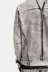 Masnada | SS25 - External seams denim jacket, Dirt white