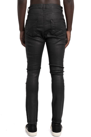 Rick Owens DRKSHDW | Detroit cut jeans, Deep black wax DU01F4366 SDBK