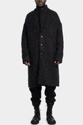 Andrea Yaaqov | AW24 - Long buttoned alpaca / wool coat