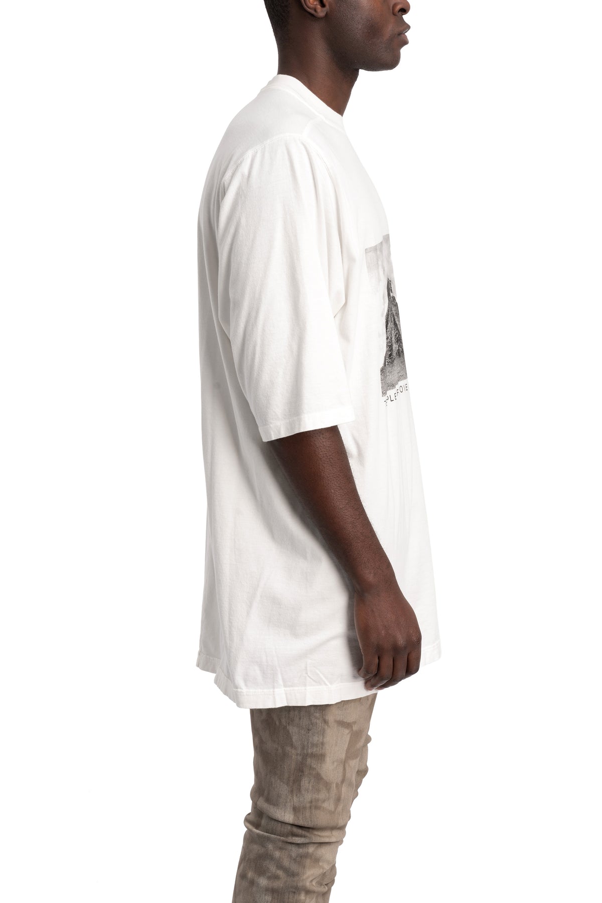 Rick Owens DRKSHDW | SS26 - Jumbo SS T-Shirt, Temple Of Love Print  DU01F4274 RNEP2 1109