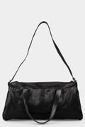 Large leather duffle bag