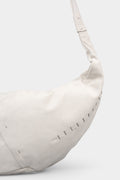 Daniele Basta | Large crossbody leather bag, Pearl