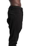 69 by Isaac Sellam | SS26 - Structured cotton trousers, Black DEGUINGANDE