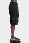 Cupro pocket shorts
