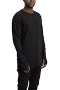 69 By Isaac Sellam | SS26 - Anatomical long sleeve tee, HUMANI-T Black