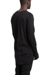 69 By Isaac Sellam | SS26 - Anatomical long sleeve tee, HUMANI-T Black
