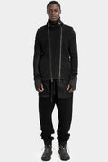 MD75 | SS25 - Resinated Double zip high neck sweater MD12271