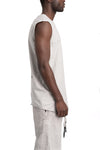69 By Isaac Sellam | SS26 - Contrast cotton tank top, Alu BARDEUR