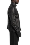 SAN263-1 | SS26 - Lamb leather fencing jacket, SS26-0101-BK