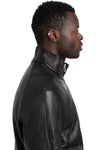 SAN263-1 | SS26 - Lamb leather fencing jacket, SS26-0101-BK