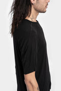 69 By Issac Sellam | Semi Raglan cashmere blend T-Shirt, Black