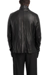 SAN263-1 | SS26 - Lamb leather fencing jacket, SS26-0101-BK