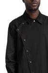 SAN263-1 | SS26 - Asymmetrical Panel Shirt, SS26-0504-BK