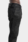 Regular cut jeans, Dirty leather