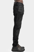 Regular cut jeans, Dirty leather