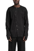 SAN263-1 | SS26 - Asymmetrical Panel Shirt, SS26-0504-BK