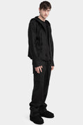 Blackmerle | SS25 - M01 Raw silk hooded jacket