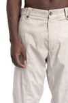 Masnada | SS26 - Baggy Long Dart Trousers, Off White M3681