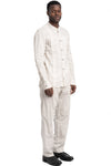 Masnada | SS26 - Woven Ramie Pleated Shirt, Off White M3675