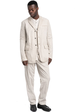 Masnada | SS26 - Single Back Vent Jacket, Off White M3680