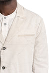 Masnada | SS26 - Single Back Vent Jacket, Off White M3680