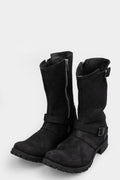 SAMOKE | AW24 - High leather buckle boots