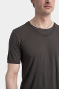 Blackmerle | SS25 - I01 Double neck tee, Shadow
