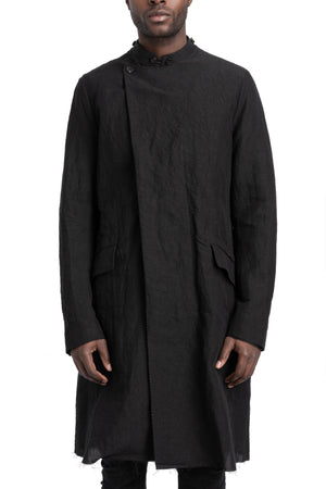 Masnada | SS26 - Crunchy Linen Double Breasted Trenchcoat, M3600