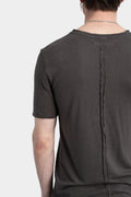 Blackmerle | SS25 - I01 Double neck tee, Shadow