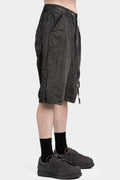 Linen blend split shorts