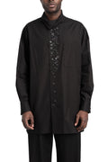 Y's by Yohji Yamamoto | SS26 - Multi Button Shirt, Black MA-B10