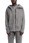 SAN263-1 | SS26 - Asymmetric Zip Hoodie, Grey SS26-0606-GY