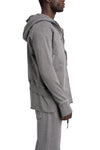 SAN263-1 | SS26 - Asymmetric Zip Hoodie, Grey SS26-0606-GY