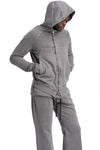 SAN263-1 | SS26 - Asymmetric Zip Hoodie, Grey SS26-0606-GY