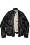 SAN263-1 | SS26 - Lamb leather fencing jacket, SS26-0101-BK