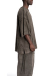 Andrea Ya'aqov | SS26 - Oversized t-shirt, Smoked brown 26MOPW18T