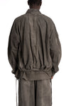 Andrea Ya'aqov | SS26 - Cotton sweat bomber, Smoked brown 26MPAK04T