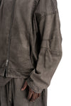 Andrea Ya'aqov | SS26 - Cotton sweat bomber, Smoked brown 26MPAK04T