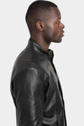 Daniele Basta | SS25 - "Sassa" Mandarin collar leather jacket