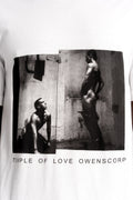 Rick Owens DRKSHDW | SS26 - Level tee, White RN / Rick Piss print DU01F4250 RNEP6P 1109