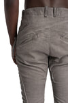 Masnada | SS26 - Stretch Slim Curved Legs Pants, Nimbus Grey M3653