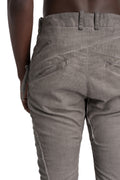 Masnada | SS26 - Stretch Slim Curved Legs Pants, Nimbus Grey M3653