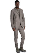 Masnada | SS26 - Single Back Vent Jacket, Nimbus Grey M3650