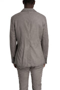 Masnada | SS26 - Single Back Vent Jacket, Nimbus Grey M3650