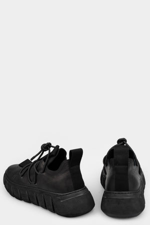 Puro | SS25 Low top laced leather sneakers - POWER HOUR