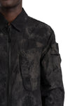 JG1 | SS26 - Shelter zip up shirt, Inversion dye 15 MOON