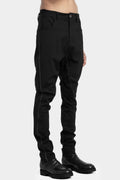 Woven wool slim fit scar stitch pants