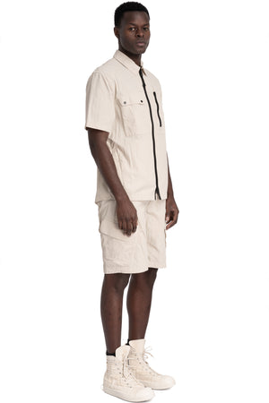 JG1 | SS26 - Hybrid utility short sleeve shirt, Ivory 14