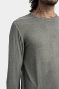 Isaac Sellam | AW24 - Double layer cashmere blend ls T-Shirt, Army